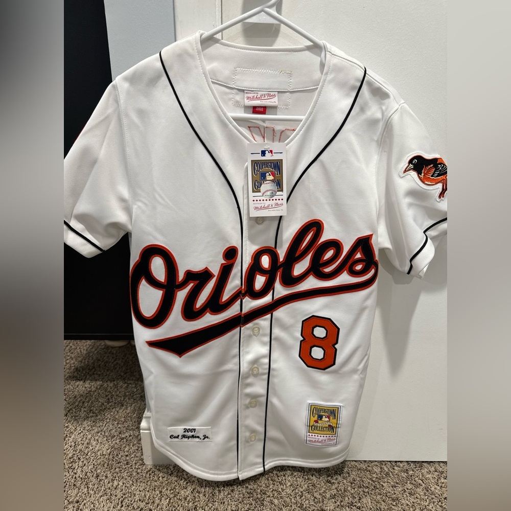 Cal Ripken Baltimore Orioles Mitchell & Ness Authentic Jersey - White